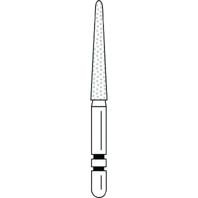 Two Striper Diamond Bur FG, Round End Taper, #799.11, Coarse, Green, 5/Pk, 2015475 thumbnail 10