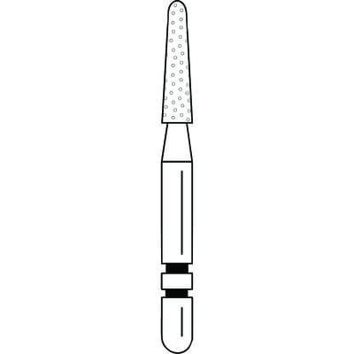 Two Striper Diamond Bur FG, Round-End Taper, #799.6.5, Coarse, Green Ring, 5/Pk, 2015473 thumbnail 10