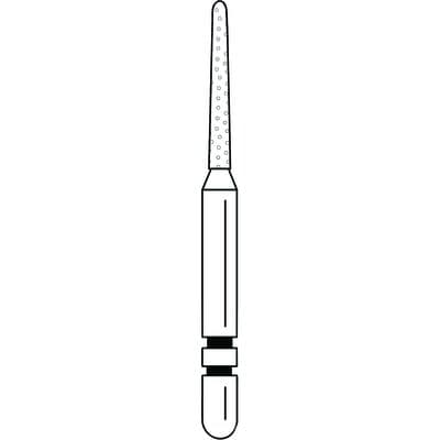 Premier Two Striper Diamond Bur, FG, Round-End Taper, 781.8, Coarse, Green, 5/Pk, 2015478 thumbnail 15