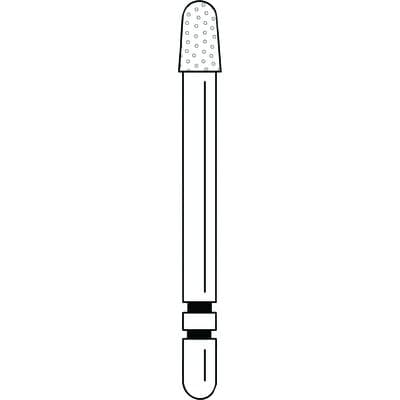 Two Striper Diamond Bur FG, Coarse, Round-End Taper, #780.4, 2.1 mm Major/1.7 mm Minor Diameter, 4.0 mm Length, 5/Pkg, 2015462 thumbnail 9