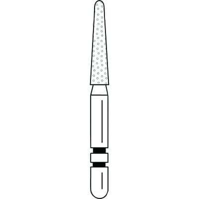 Two Striper Diamond Bur FG, Round-End Taper, 767.8, Coarse, Green, 5/Pk, 2015454 thumbnail 14
