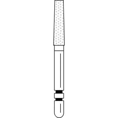Two Striper Diamond Bur, FG, Flat-End Taper, #724.10, Coarse, Green, 2.1 mm Major/1.5 mm Minor Diameter, 10 mm Length, 5/Pk, 2015260 thumbnail 10