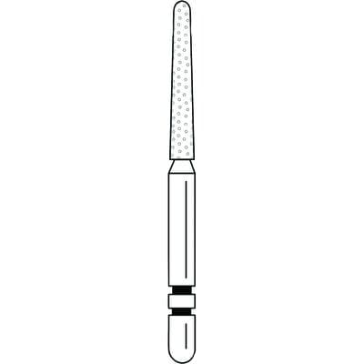 Two Striper Diamond Bur, FG, Round-End Taper, Coarse, 782.10C, 5/Pk, 2015425 thumbnail 15