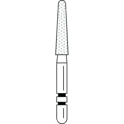 Premier Two Striper Diamond Bur, FG, Round-End Taper, #780.8, Coarse, Green Ring, 5/Pk, 2015464 thumbnail 15