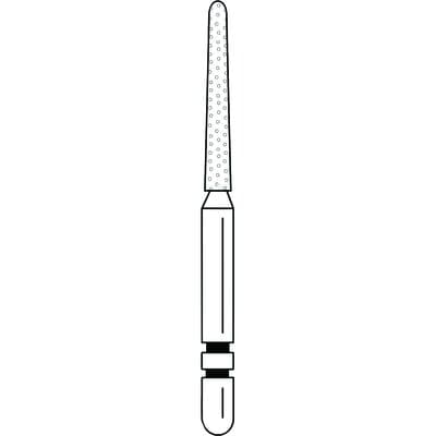 Two Striper Diamond Bur, FG, Round-End Taper, 781.10, Coarse, Green, 1.3 mm Major / 0.8 mm Minor Diameter, 10 mm Length, 5/Pk, 2015466 thumbnail 14