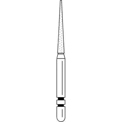 Two Striper® Diamond Bur FG, Coarse, Green, Taper Flat End #798.10C, 1.5 mm Major/0.5 mm Minor Diameter, 10.0 mm Length, 5/Pkg, 2015442 thumbnail 8