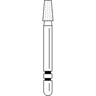 Two Striper Diamond Burs, FG, Flat-End Taper, 708.4, 2.0 mm, Coarse, Green, 5/Pk, 2015351 thumbnail 10