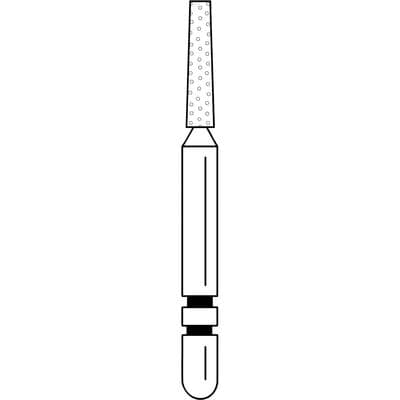Two Striper Diamond Bur, FG, Flat-End Taper, 722.6, Coarse, Green, 1.4 mm Major/1.0 mm Minor Diameter, 6.0 mm Length, 5/Pk, 2015357 thumbnail 10