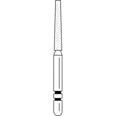 Two Striper Diamond Bur, FG, Flat-End Taper, 722.10, Coarse, Green, 1.6 mm Major/1.0 mm Minor Diameter, 10 mm Length, 5/Pk, 2015359 thumbnail 14