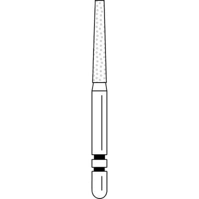 Two Striper Diamond Bur, FG, Flat-End Taper, #723.8, Coarse, Green, 1.7 mm Major/1.3 mm Minor Diameter, 8.0 mm Length, 5/Pk, 2015256 thumbnail 10