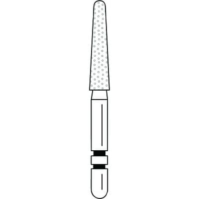Premier Two Striper Diamond Bur, FG, Round End Taper, #780.9, Fine Grit, 5/Pk, 2015497 thumbnail 10