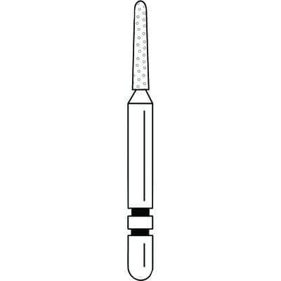 Two Striper Diamond Bur FG #781.6C, Coarse, Round-End Taper, 1.1 mm Major/0.8 mm Minor Diameter, 6.0 mm Length, 5/Pkg, 2015465 thumbnail 9