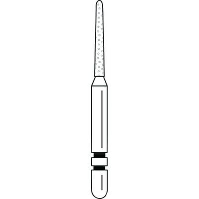Two Striper® Diamond Bur FG #781.8, Fine, Round-End Taper, 1.2 mm Major/0.8 mm Minor Diameter, 8.0 mm Length, Red Ring, 5/Pkg, 2015498 thumbnail 9