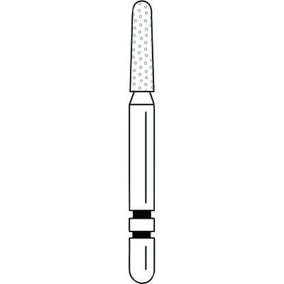 Two Striper Diamond Bur FG #783.6, Coarse, Green Ring, Round-End Taper, 1.6 mm Major/1.3 mm Minor Diameter, 6.0 mm Length, 5/Pkg (2015426) thumbnail 9