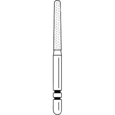 Two Striper Diamond Bur, FG, Round-End Taper, 783.10, Coarse, Green, 5/Pk, 2015468 thumbnail 15
