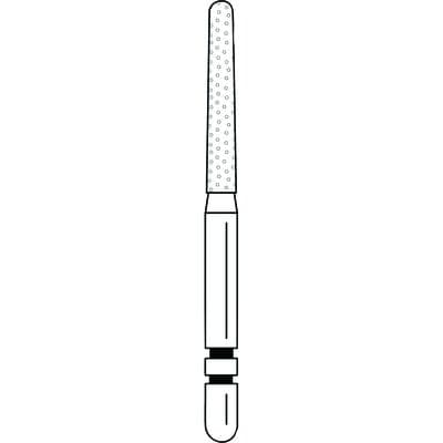 Two Striper Operative Diamond Bur, FG, Round End Taper, #783.10, Fine, Red, 1.8 mm Major/1.3 mm Minor, 10 mm Length, 5/Pk, 2015438 thumbnail 9