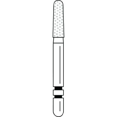 Two Striper Diamond Bur, FG, Round-End Taper, 784.6, Coarse, Green, 1.9 mm Major/1.6 mm Minor Diameter, 6.0 mm Length, 5/Pk, 2015429 thumbnail 10