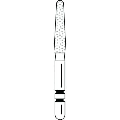 Two Striper® Diamond Bur FG, Round-End Taper, #780.8, Fine Grit, Red Ring, 2.1 mm Major/1.4 mm Minor Diameter, 8.0 mm Length, 5/Pkg, 2015494 thumbnail 9