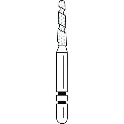 Two Striper TS2000 Diamond Bur FG, Round End Taper, #2003.7, Coarse, Green, 1.4 mm Major/0.9 mm Minor, 5/Pk, 2000037 thumbnail 10