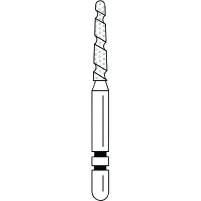 Two Striper TS2000 Diamond Bur, FG, Round-End Taper, #2003.8, Coarse, Green, 1.4 mm, 5/Pk, 2000038 thumbnail 14