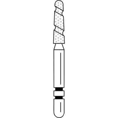 Two Striper TS2000 Diamond Bur, FG, Round End Taper, #2005.7, Coarse, 5/Pkg, 2000057 thumbnail 9