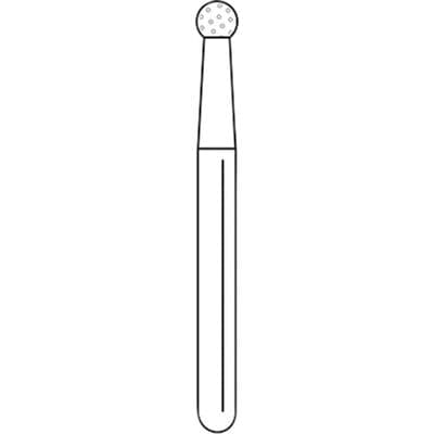 Solo Diamond™ Single-Use Diamond Burs – FG, Medium, Blue, Round, # 801, 25/Pkg - 1.8 mm Head Diameter, 1.6 mm Head Length - Solo Diamond™ Single-Use Diamond Burs – FG, Medium, Blue, Round, # 801, 25/Pkg - 1.8 mm Head Diameter, 1.6 mm Head Length - Image 1
