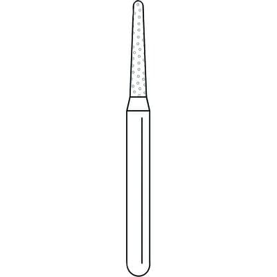 Solo Diamond Single-Use Diamond Burs – FG, Coarse, Green, Cone Round End, 25/Pkg - # 856, 1.2 mm Major/0.7 mm Minor Diameter, 7.0 mm Head Length - Solo Diamond Single-Use Diamond Burs – FG, Coarse, Green, Cone Round End, 25/Pkg - # 856, 1.2 mm Major/0.7 mm Minor Diameter, 7.0 mm Head Length - Image 1