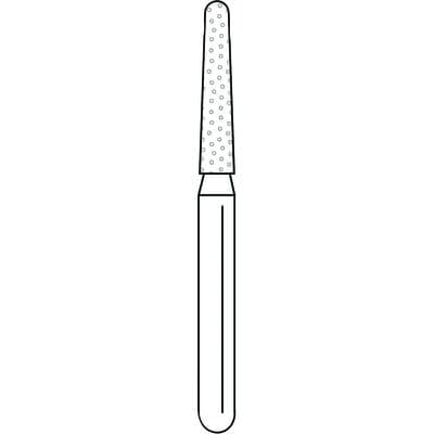 Solo Diamond Single-Use Diamond Burs – FG, Coarse, Green, Cone Round End, 25/Pkg - # 856, 1.6 mm Major/1.1 mm Minor Diameter, 8.0 mm Head Length - Solo Diamond Single-Use Diamond Burs – FG, Coarse, Green, Cone Round End, 25/Pkg - # 856, 1.6 mm Major/1.1 mm Minor Diameter, 8.0 mm Head Length - Image 1