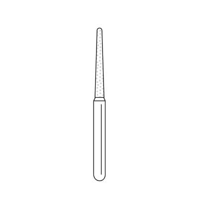 Solo Diamond Single-Use Diamond Burs – FG, Coarse, Green, Cone Round End, 25/Pkg - # 856L, 1.8 mm Major/1.4 mm Minor Diameter, 9.0 mm Head Length - Solo Diamond Single-Use Diamond Burs – FG, Coarse, Green, Cone Round End, 25/Pkg - # 856L, 1.8 mm Major/1.4 mm Minor Diameter, 9.0 mm Head Length - Image 1
