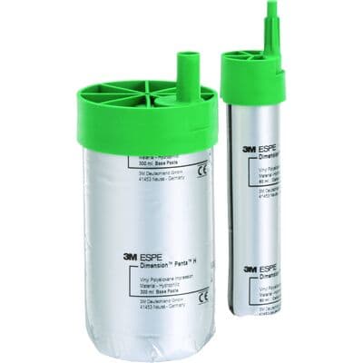 3M (Solventum) Dimension Penta H VPS Impression Material, Heavy Body, Regular Set, Green, Refill (2 x 300 mL Base / 2 x 60 mL Catalyst), 36715 thumbnail 8