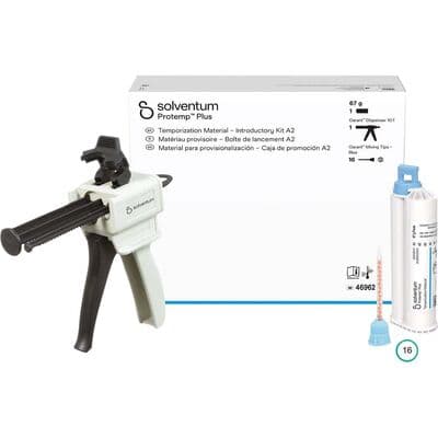 Solventum Protemp Plus Temporization Material Introductory Kit, Shade A2, 67 g (50 ml) Cartridge, 10:1 Automix, 46962 thumbnail 34