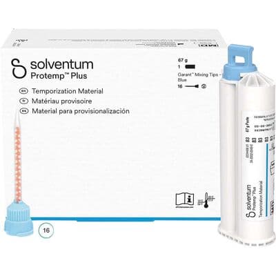 Solventum (3M) Protemp Plus Temporization Material Refill Cartridge, Shade B3, 50 ml (67 g), 1 Cartridge with 16 Blue Mixing Tips, 46961 thumbnail 18