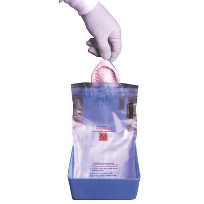 Safe-T-Bag Dual Pocket Biohazard Specimen Bag, 6" x 10", Instant Seal, 250/Box thumbnail 8