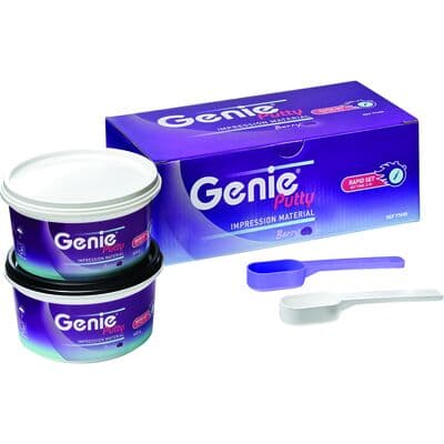 Genie® VPS Putty Rapid Set Impression Material, Berry Flavor, 2 x 300ml Jars (2x445g), Purple thumbnail 12