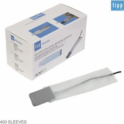 TIPP Fitted Digital X-Ray Sensor Barrier Sheath, Small (Size 0/1), Clear, Latex-Free, 7.46"L x 1.63"W, 400/Box, FDS100 thumbnail 5