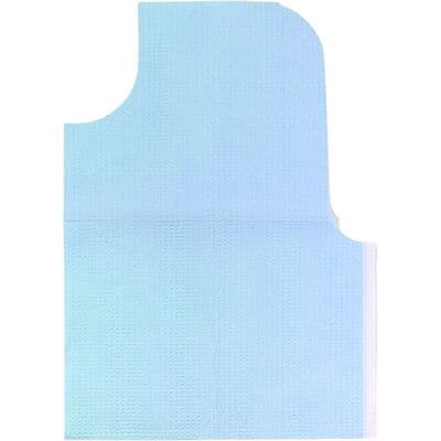 TIDI Everyday Specialty Oral Surgery/Prophy Bibs, Extra Large, 29" x 42", Blue, Tissue/Poly/Tissue, 50/Case, 917493 thumbnail 11