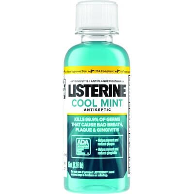 Listerine Antiseptic Mouthwash, Cool Mint, 3.2 oz Bottle, 24/Case thumbnail 8
