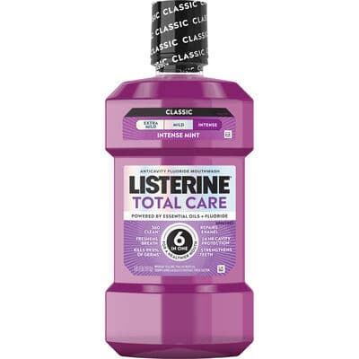 Listerine Total Care Anticavity Mouthwash, Fresh Mint, 1 Liter Bottle, 6/Case thumbnail 3