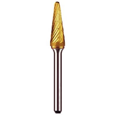 Dedeco Goldies Carbide Bur, HP, Regular Cross Cut, No. B-3/8, 3/32" Shank, 1/Pk, 8082 thumbnail 5