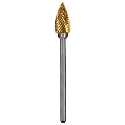 Dedeco Goldies Carbide Bur 63-B/XF, Fine Cut, Titanium Nitride Coated, HP (2.35mm Shank), 1/Pk thumbnail 6