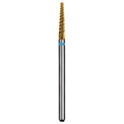 Dedeco Euro Goldies® Carbide Bur, Regular Cross Cut, Titanium Nitride Coated, HP, #G261E/023, 2.3 mm Head, 2.35 mm Shank, Single Bur thumbnail 7