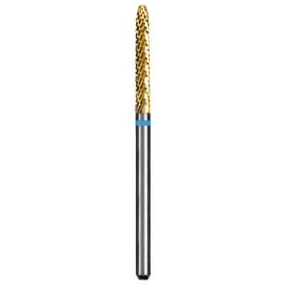 Dedeco Euro Goldies Carbide Bur, Regular Cross Cut, HP, #G295E/023, 2.3 mm Head, Titanium Nitride Coated thumbnail 6