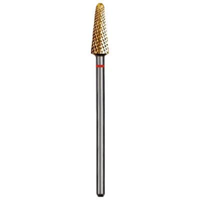 Dedeco Euro Goldies Carbide Bur, Fine Crosscut, HP, #G079EF, 4.5 mm Diameter, Titanium Nitride Coated, 1/Pk thumbnail 5