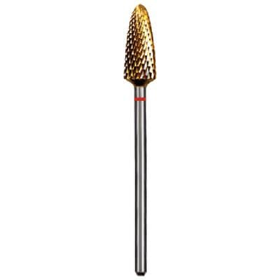 Dedeco Euro Goldies Carbide Bur, Fine Crosscut (EF), HP, #G251EF/060L, 6.0 mm Diameter, Titanium Nitride Coated, Single Bur thumbnail 6