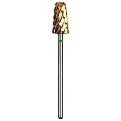 Dedeco Euro Goldies® Carbide Bur, Coarse Crosscut, HP, #G251SG, 6.0 mm Diameter, Titanium Nitride Coated, 1/Pkg thumbnail 5
