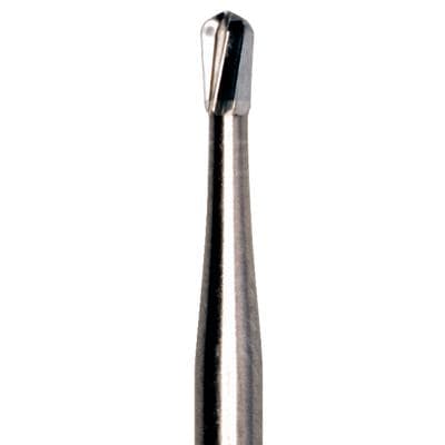 Patterson® Carbide Bur, FG Standard, Pear Shape #330, 0.8 mm Diameter, 1.8 mm Length, 10/Pkg, PCHM0330FG - Patterson® Carbide Burs – FG Standard, Pear - # 330, 0.8 mm Diameter, 1.8 mm Length, 10/Pkg - Image 1