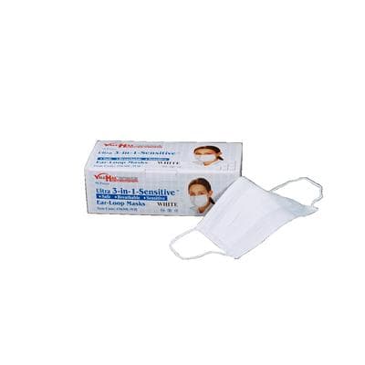 Valumax Ultra 3-in-1 Sensitive Earloop Mask, White, ASTM Level 3, 50/Box, 5630E-WH thumbnail 7