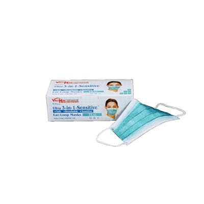 ValuMax Ultra 3-in-1 Earloop Mask, ASTM Level 3, Teal, 50/Box, 5630E-TE thumbnail 6