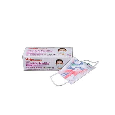 Valumax Extra-Safe Sensitive™ Procedural Earloop Face Masks, Multicolor, Latex-Free, Fluid-Resistant, ASTM Level 3, 50/Box, 5430E-PGO thumbnail 7