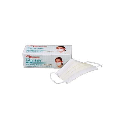Extra-Safe™ Procedural Earloop Face Mask, Yellow, Fluid-Resistant, Latex-Free, 50/Box, 5330E-YE thumbnail 6